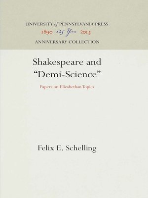 cover image of Shakespeare and "Demi-Science"